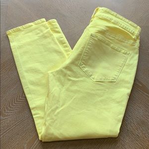ANN TAYLOR Yellow Capri Modern Fit 6